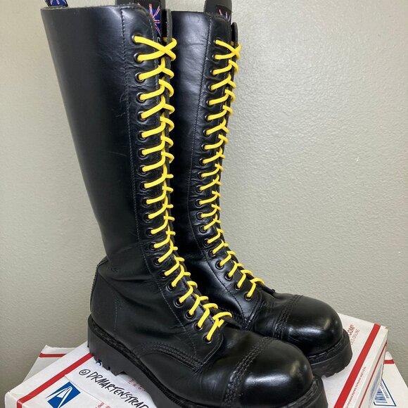 England Steel Toe NPS boots Wmns. US 8.5 solovair 20-eye gripfast dr. martens oi - Picture 2 of 16